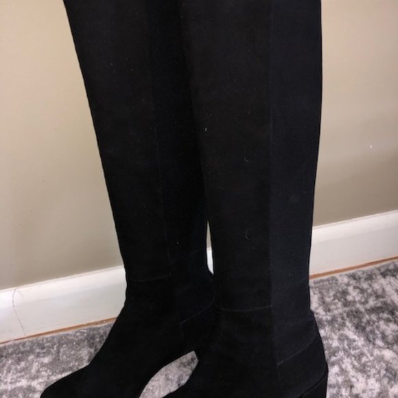 STUART WEITZMAN Gillian Suede Knee-High Boots - Picture 7 of 8